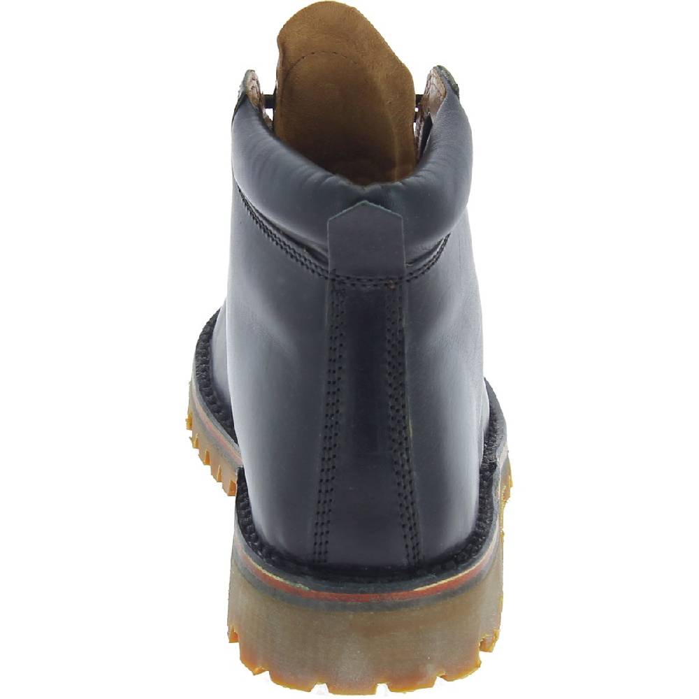 Lartigiano Del Cuoio Stivaletti uomo artigianali in pelle nera e suola Vibram Negozi Online