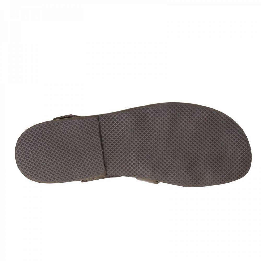 Lartigiano Del Cuoio Sandali da frate uomo fatti a mano in pelle color fango Online Outlet