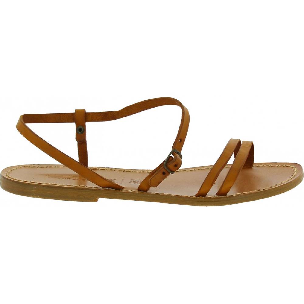 Lartigiano Del Cuoio Sandali schiava bassi da donna color cuoio Offerte giornaliere