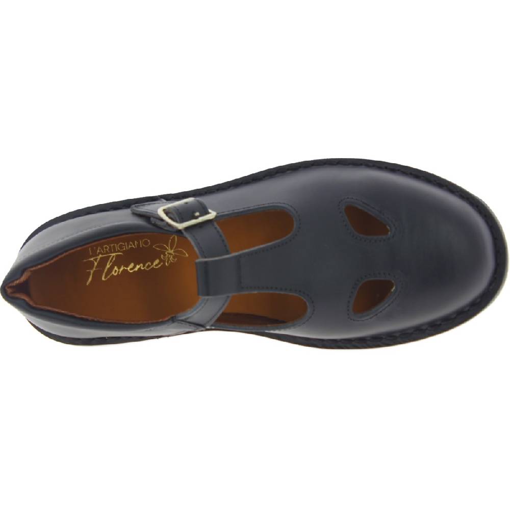 Lartigiano Del Cuoio Scarpe occhietti da donna in pelle nera fatte a mano in Italia Super sconto