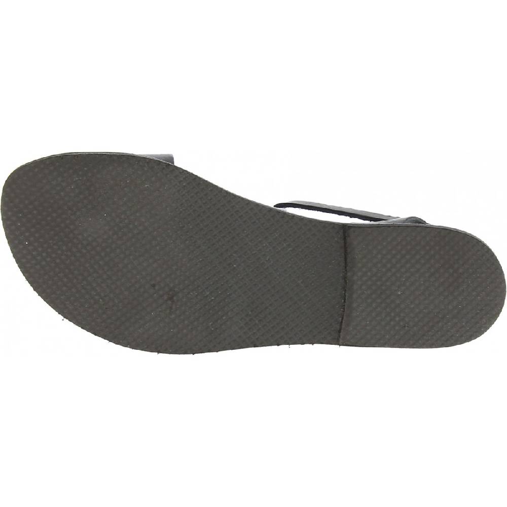 Lartigiano Del Cuoio Sandali bassi donna artigianali in pelle color nero Qualità