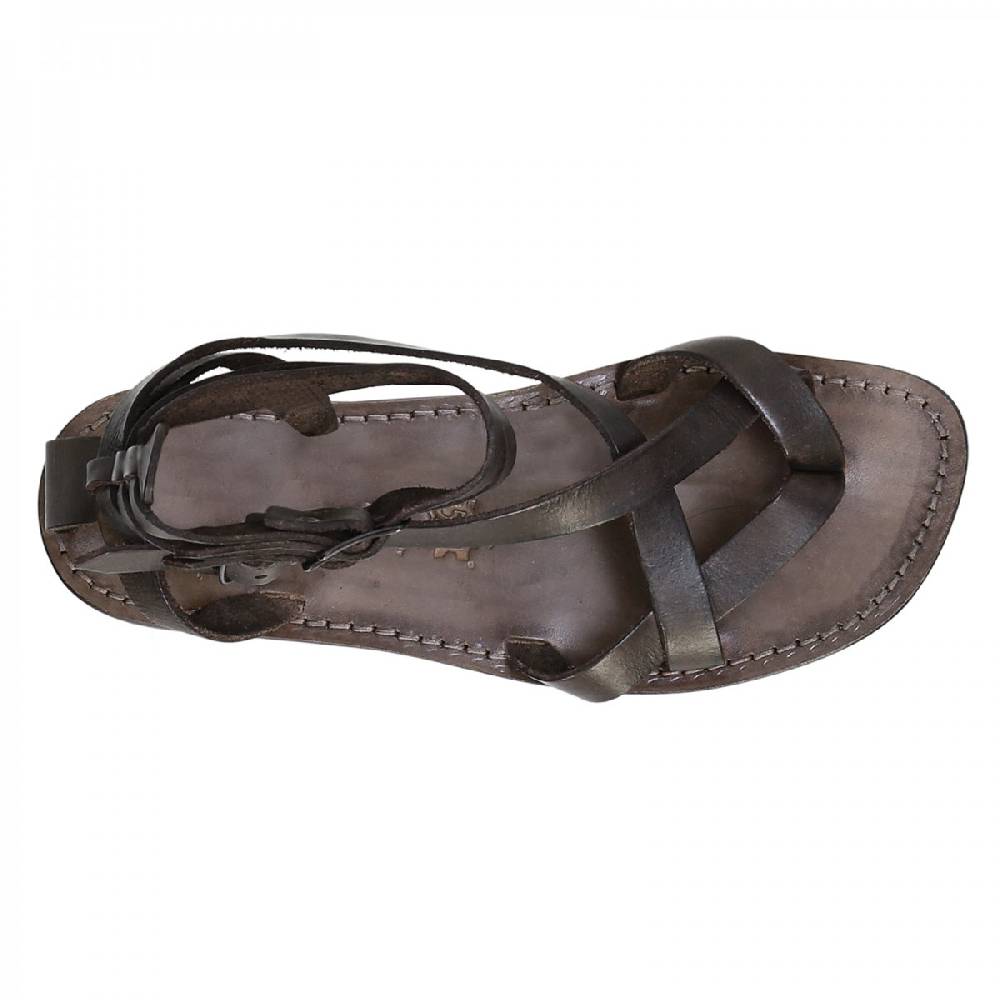 Lartigiano Del Cuoio Sandalo gladiatore uomo in pelle color fango Shopping Online