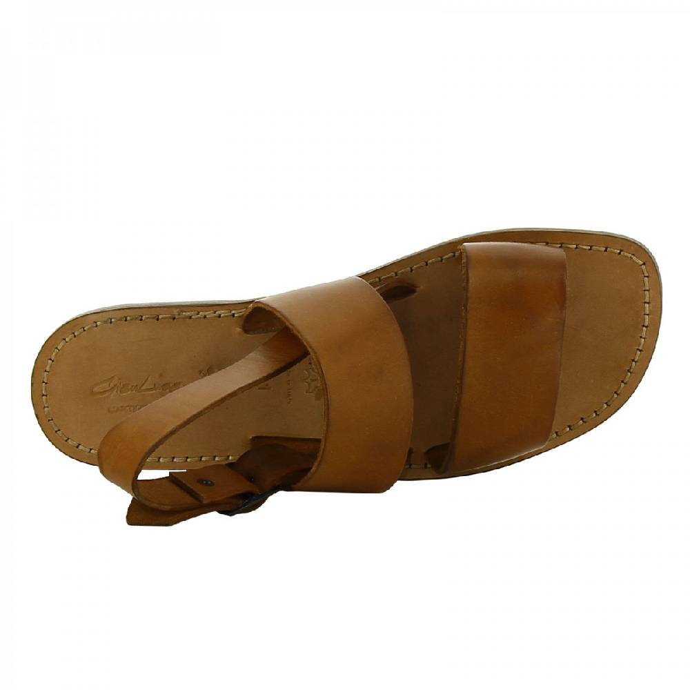 Lartigiano Del Cuoio Sandali francescani uomo in pelle color cuoio artigianali Convenienza