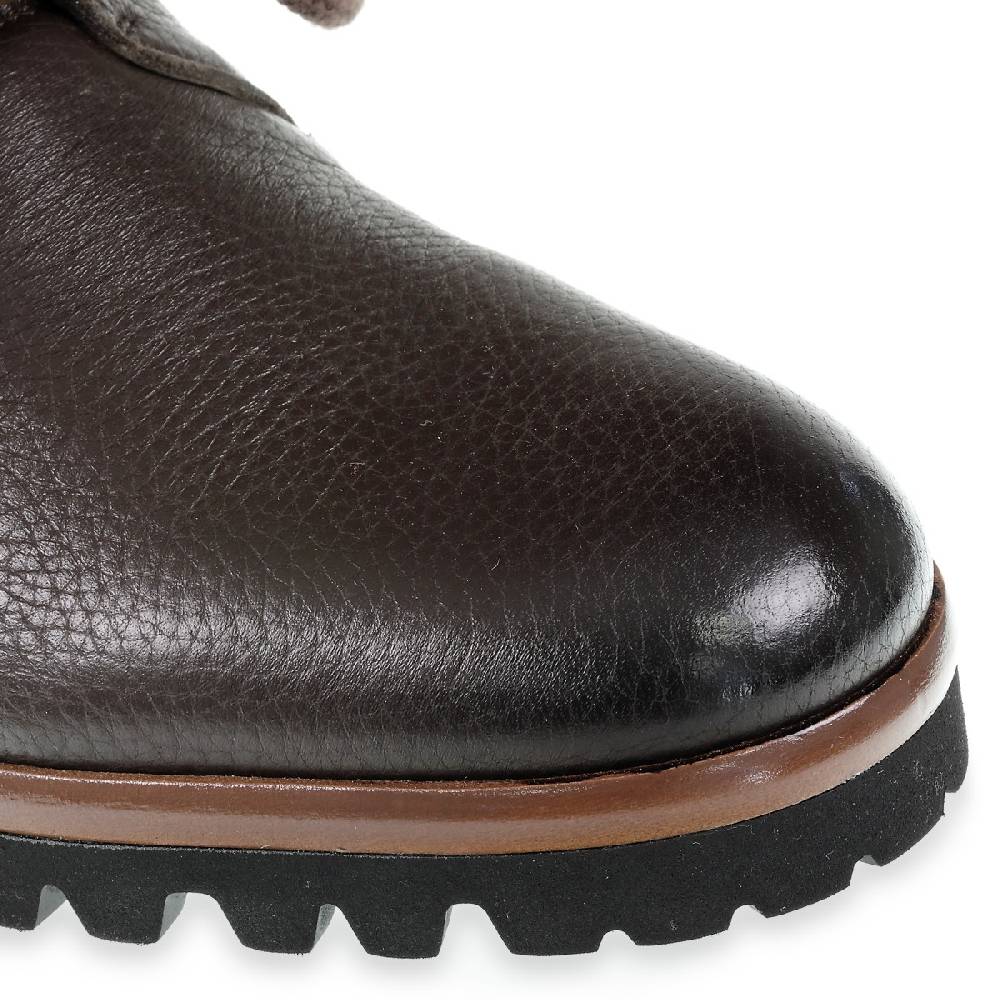 Lartigiano Del Cuoio Derby in cervo e cashmere marrone scuro - Fratelli Borgioli - Artigianalità Italiana Negozio online di fabbrica
