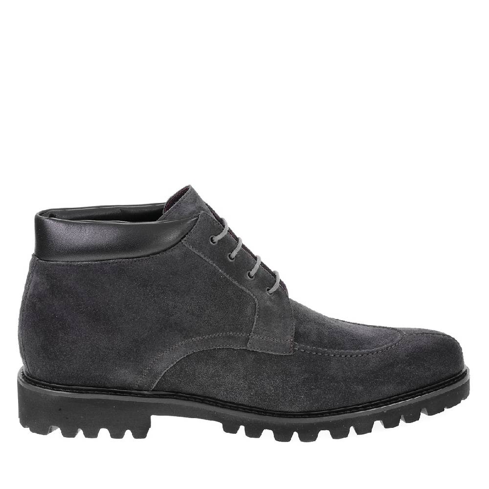 Lartigiano Del Cuoio Stivaletti allacciati da uomo in pelle di camoscio grigio fatti a mano da Fratelli Borgioli Flash Sale