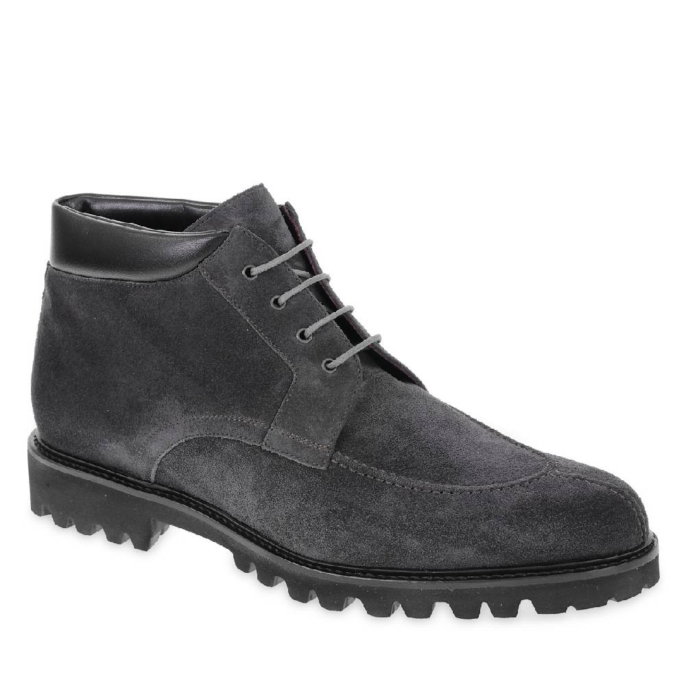 Lartigiano Del Cuoio Stivaletti allacciati da uomo in pelle di camoscio grigio fatti a mano da Fratelli Borgioli Flash Sale