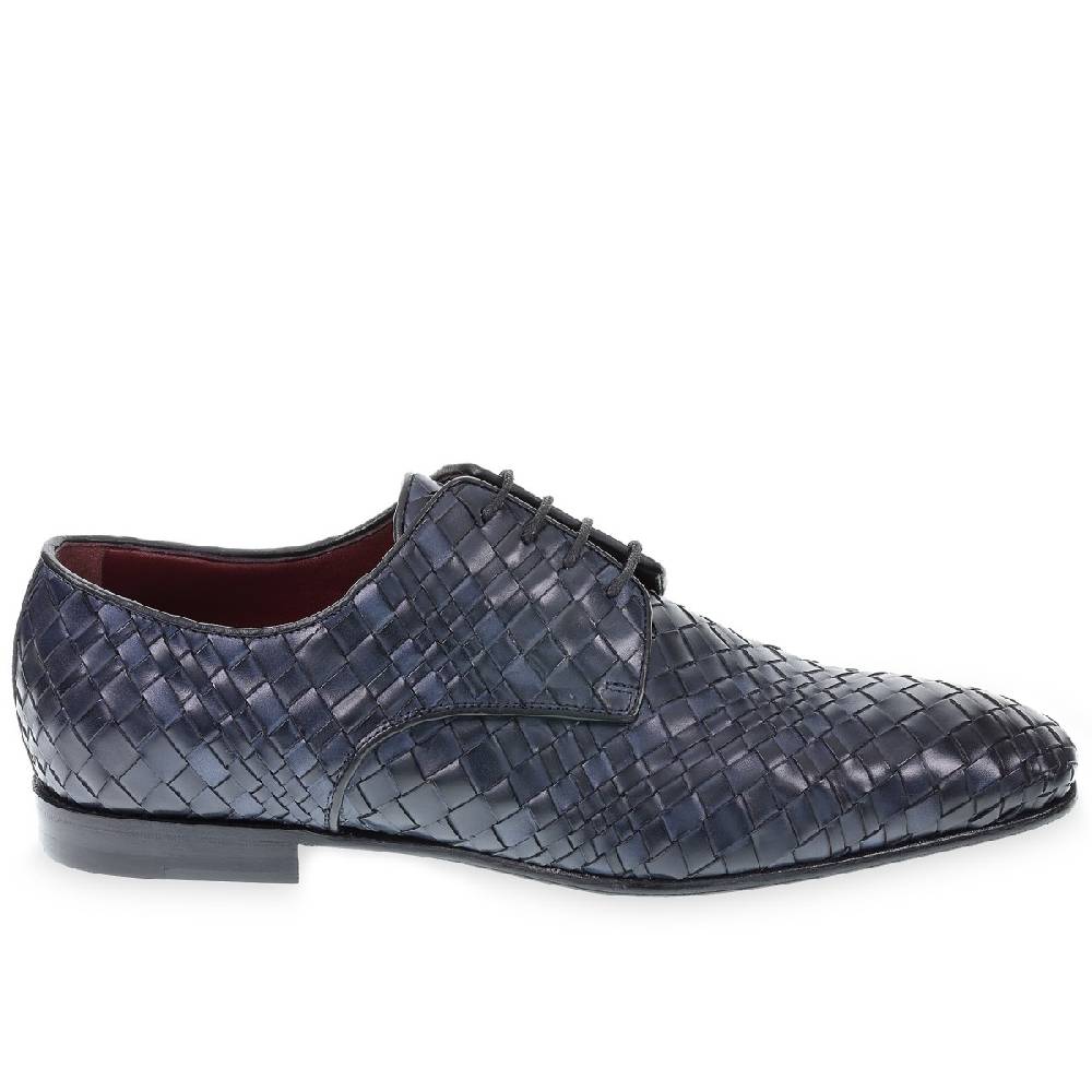 Lartigiano Del Cuoio Derby in Pelle Intrecciata a Mano - Fratelli Borgioli - Artigianalità Italiana Shopping online