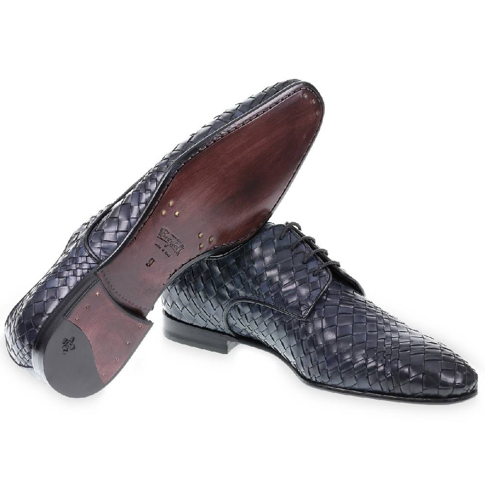 Lartigiano Del Cuoio Derby in Pelle Intrecciata a Mano - Fratelli Borgioli - Artigianalità Italiana Shopping online