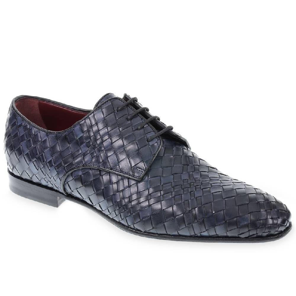 Lartigiano Del Cuoio Derby in Pelle Intrecciata a Mano - Fratelli Borgioli - Artigianalità Italiana Shopping online