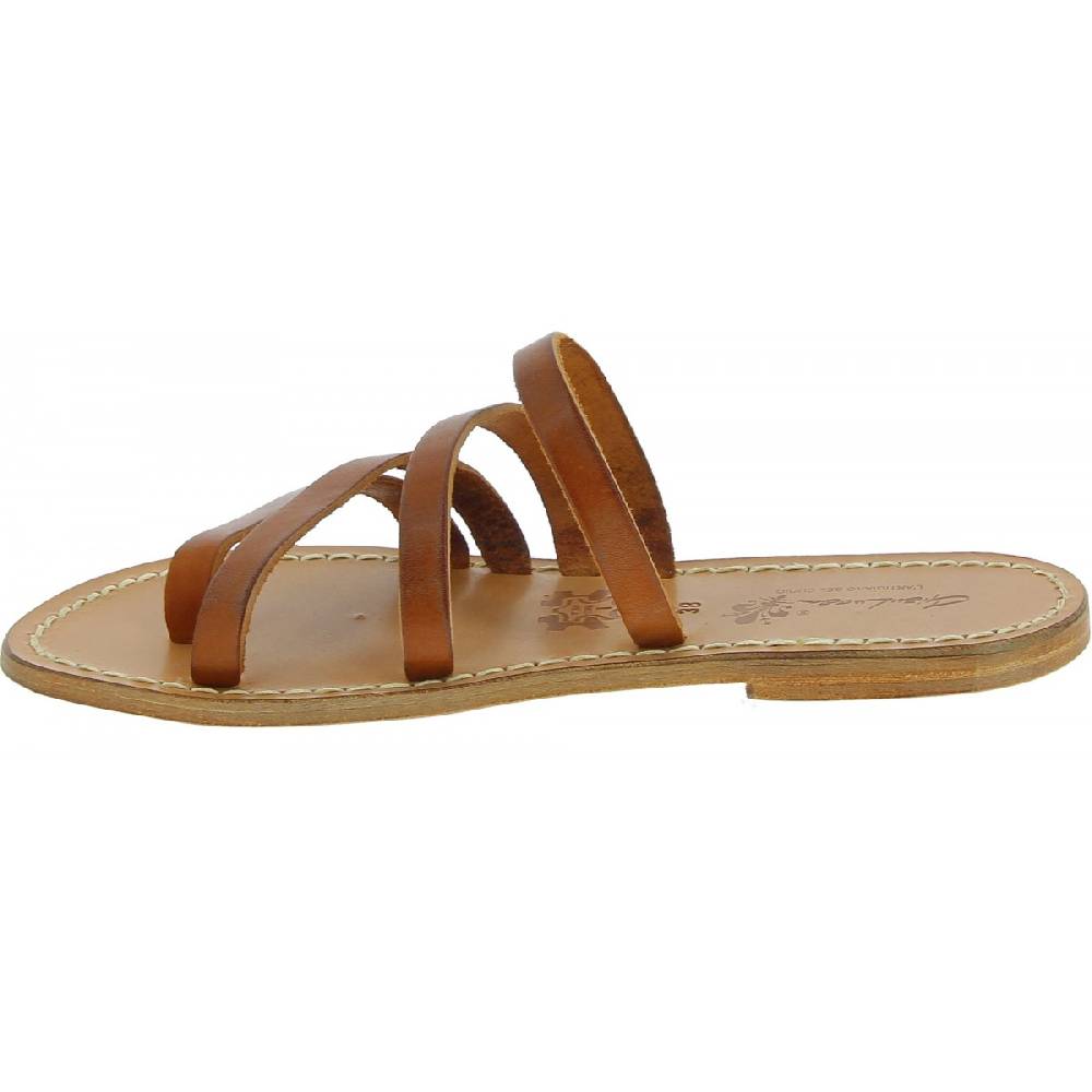 Lartigiano Del Cuoio Ciabatte infradito donna in pelle e cuoio artigianali Online Outlet