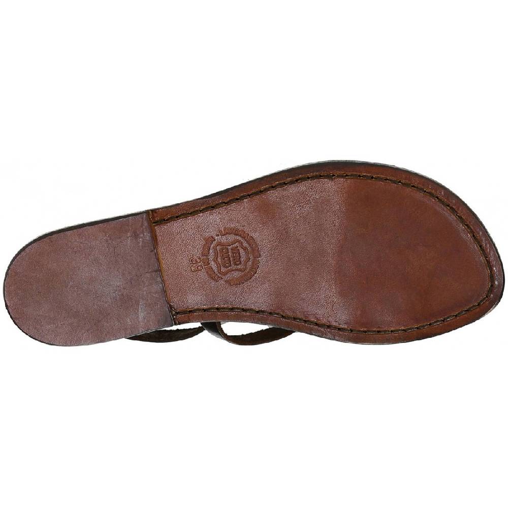 Lartigiano Del Cuoio Sandali bassi in pelle testa di moro da donna artigianali Lightning offer