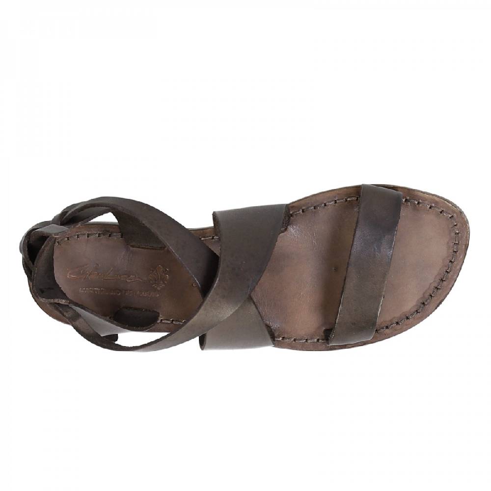 Lartigiano Del Cuoio Sandali donna fatti a mano in pelle color fango Super Saving Price