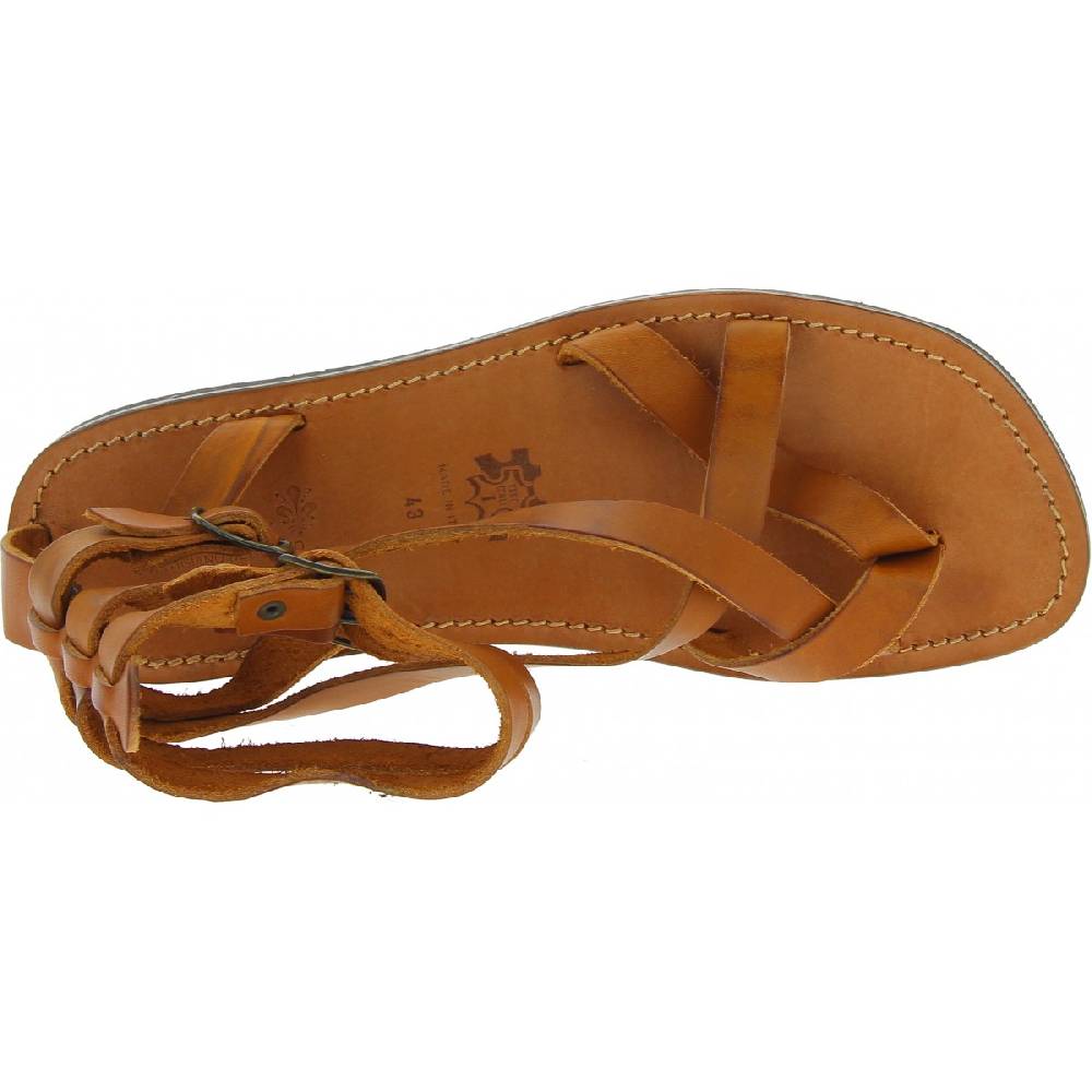Lartigiano Del Cuoio Sandali gladiatore uomo in pelle con suola in gomma spessa Ritorno libero
