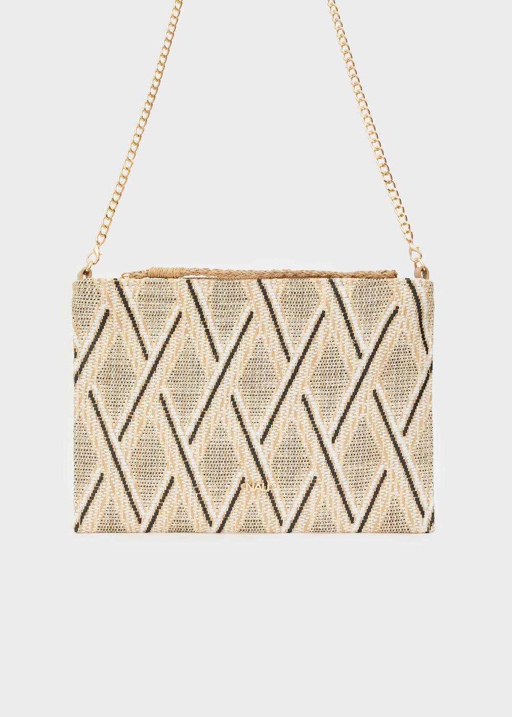 Nalí RITA POUCH IN STRAW + COLORS Moda