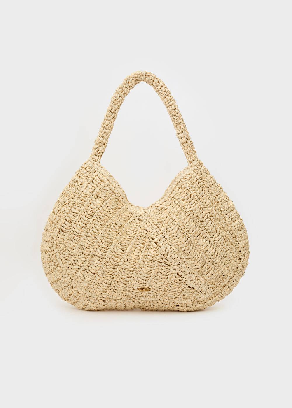 Nalí OLGA SHOULDER BAG IN RAFFIA + COLORS 2025