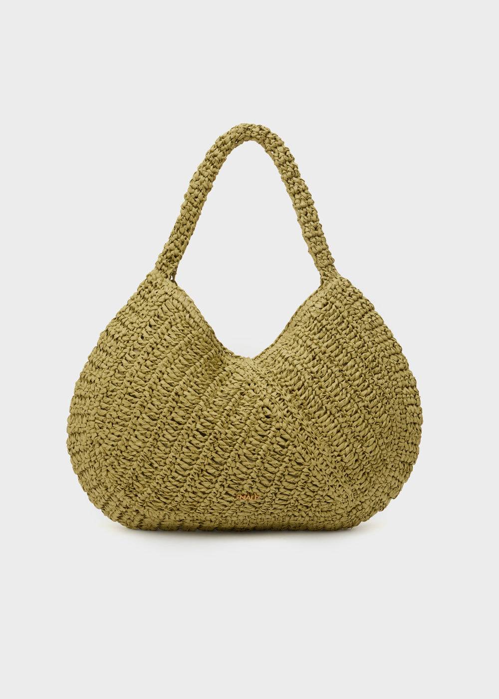 Nalí OLGA SHOULDER BAG IN RAFFIA + COLORS 2025
