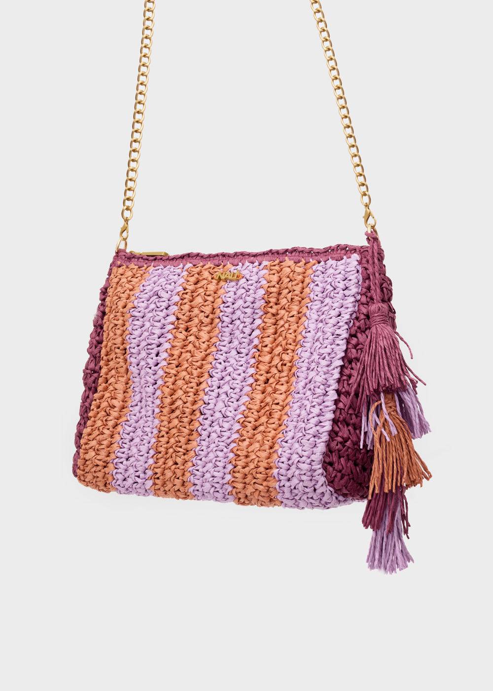 Nalí NANA POUCH IN RAFFIA + COLORS Italia