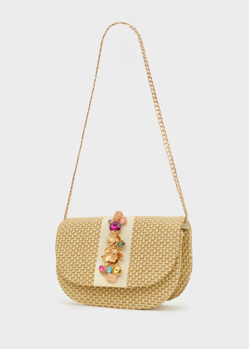 Nalí CARLA CLUTCH W/ FLOWER CLOSURE + COLORS Qualità