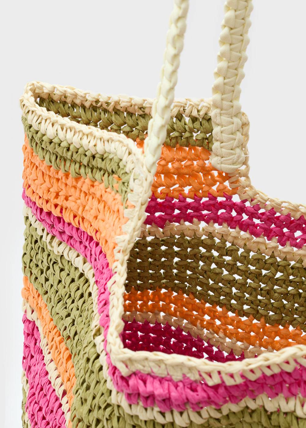 Nalí NANA BAG IN RAFFIA + COLORS Vendita