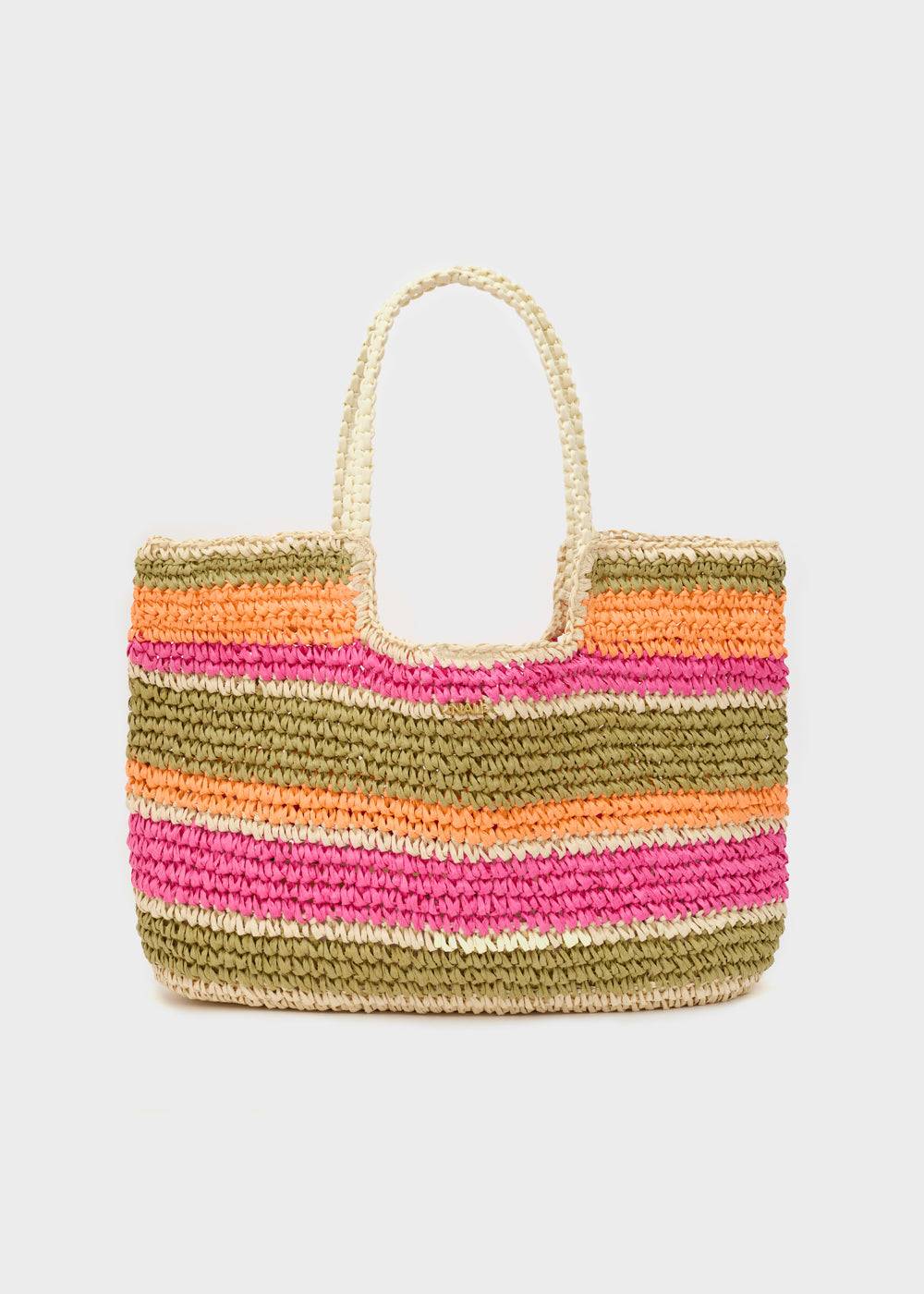 Nalí NANA BAG IN RAFFIA + COLORS Vendita