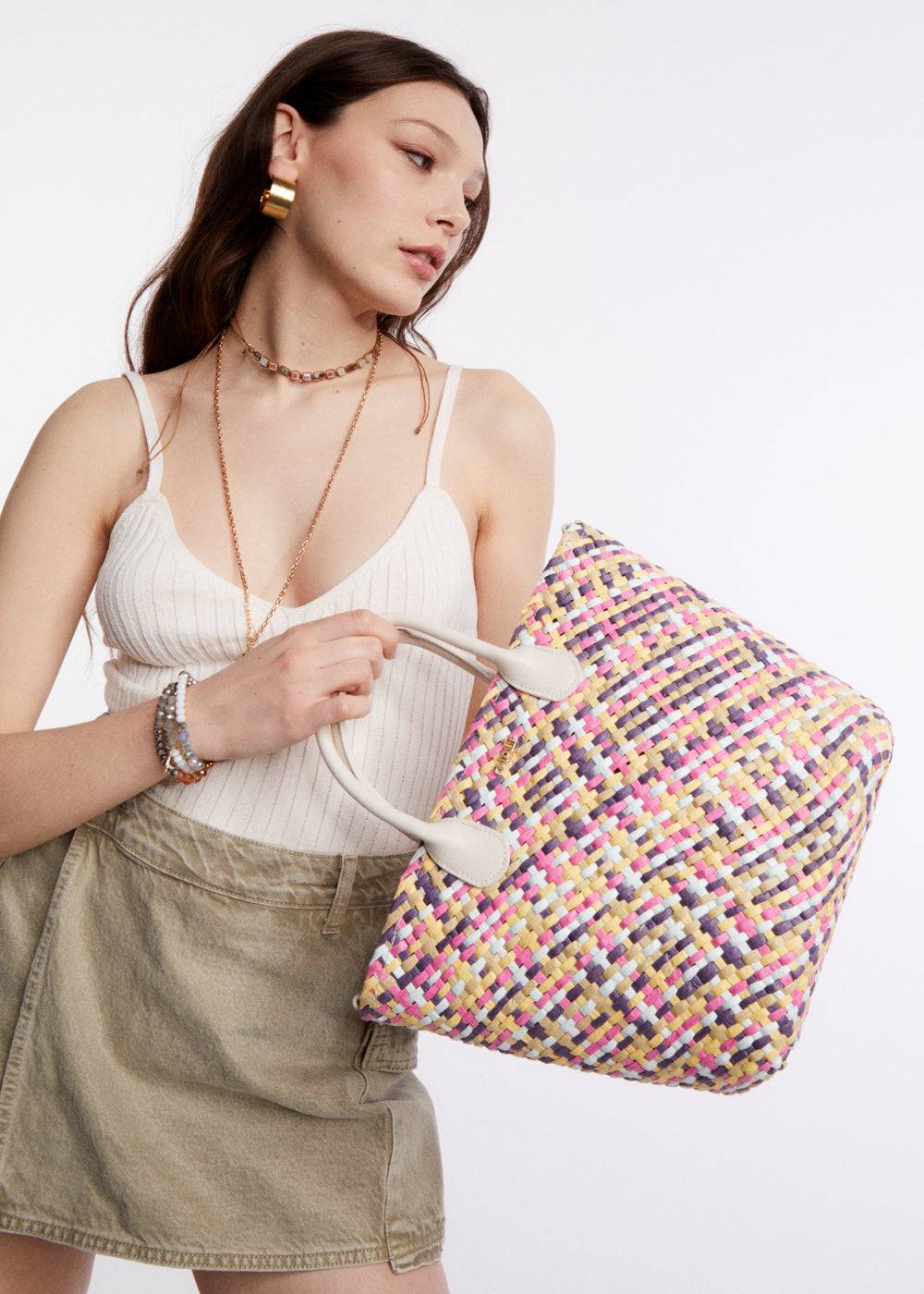 Nalí KELLY BAG BRAIDED + COLORS Pezzi Unici