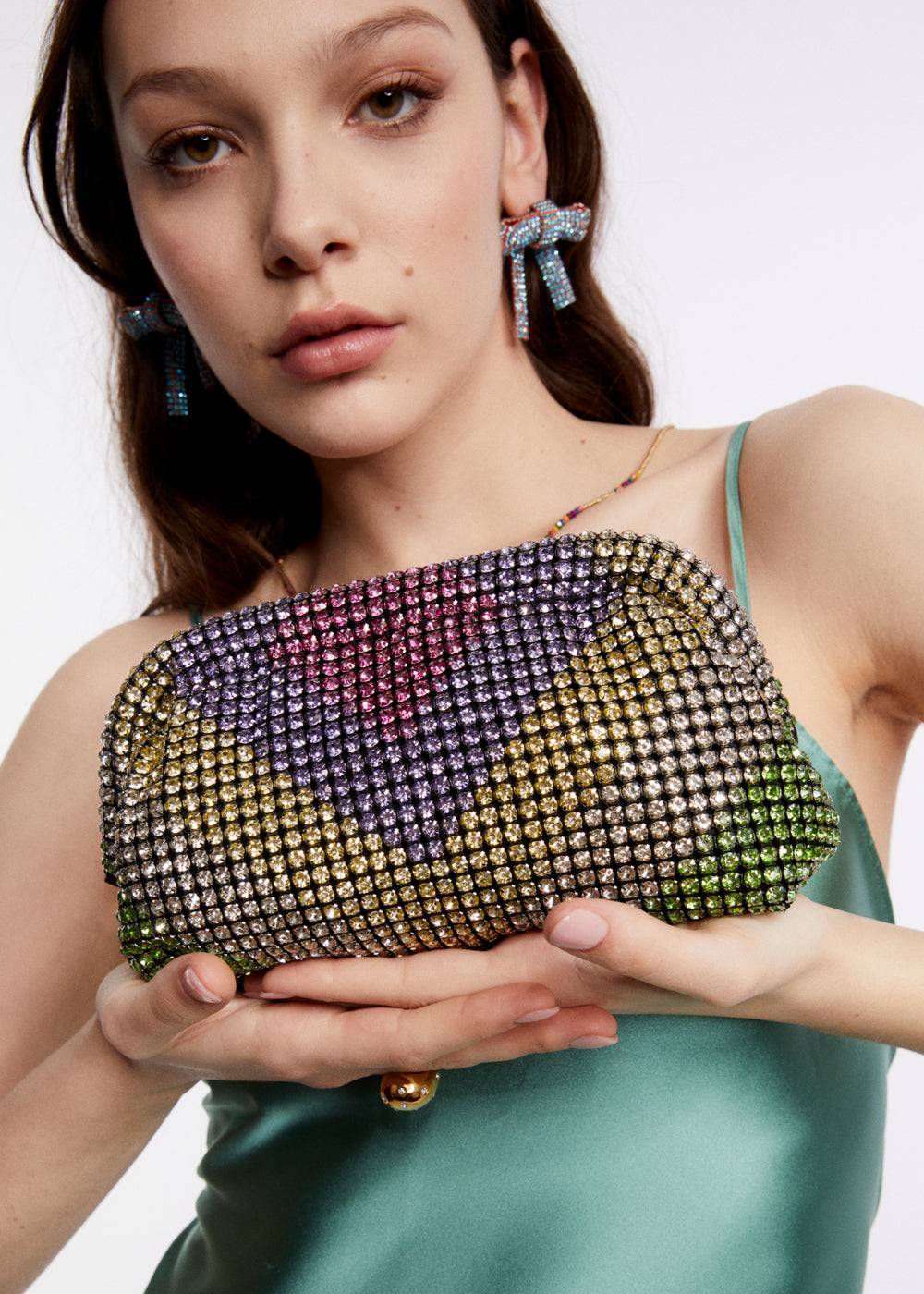 Nalí SPARK ARROW POCHETTE W/ MULTI STONES Affare Del Giorno