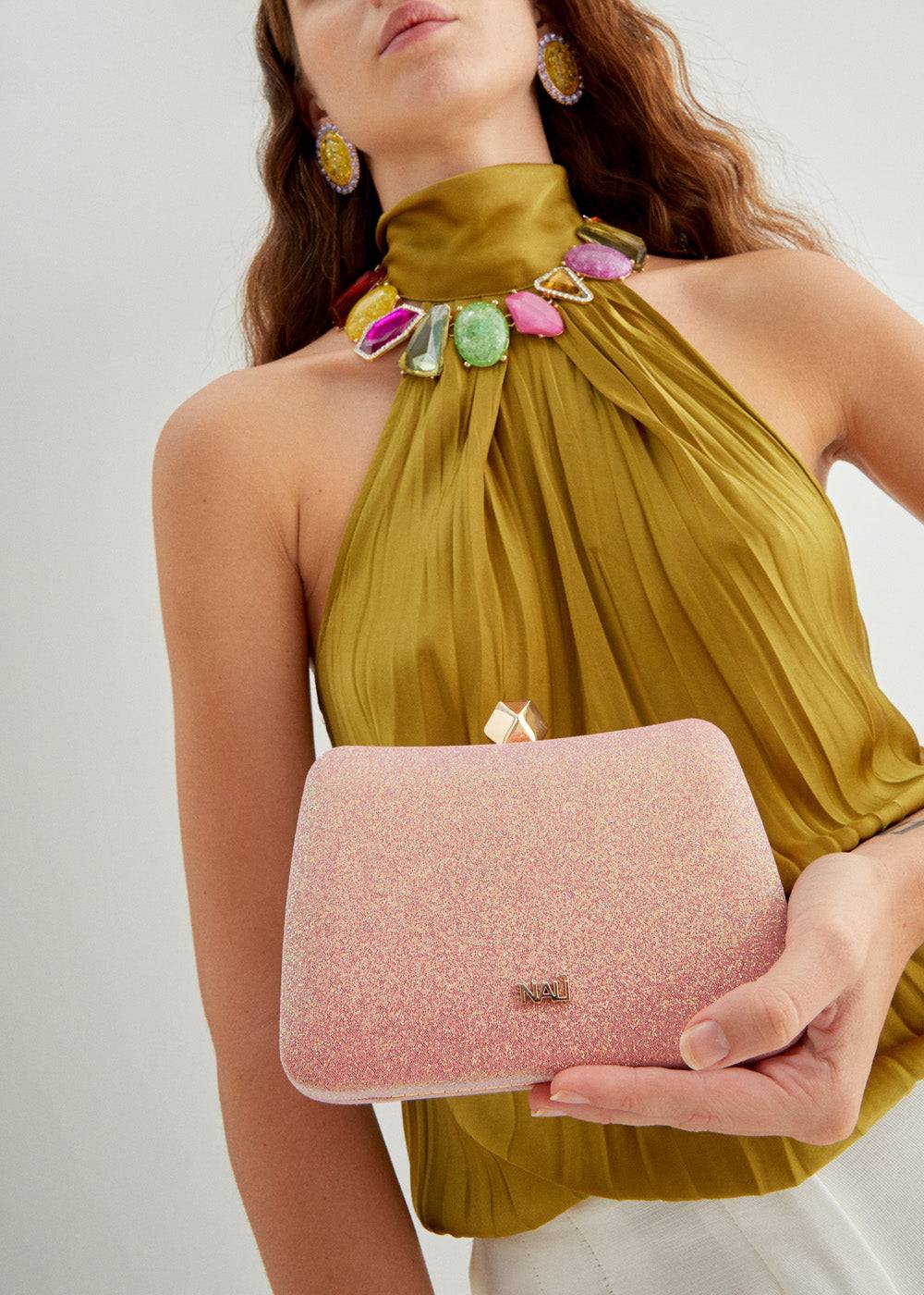 Nalí KARINA CLUTCH IN METALLIC + COLORS Offerta