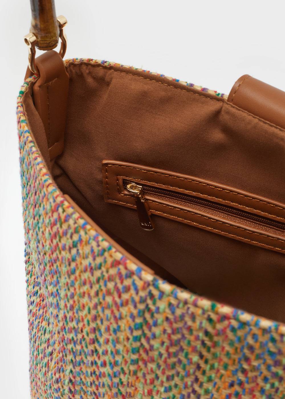 Nalí WENDY BUCKET BAG BAMBOO HANDLE + COLORS Saldi