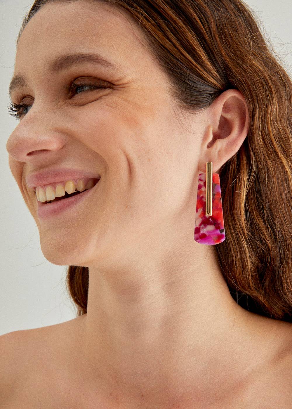 Nalí DIANA EARRINGS IN RESIN + COLORS Offerte