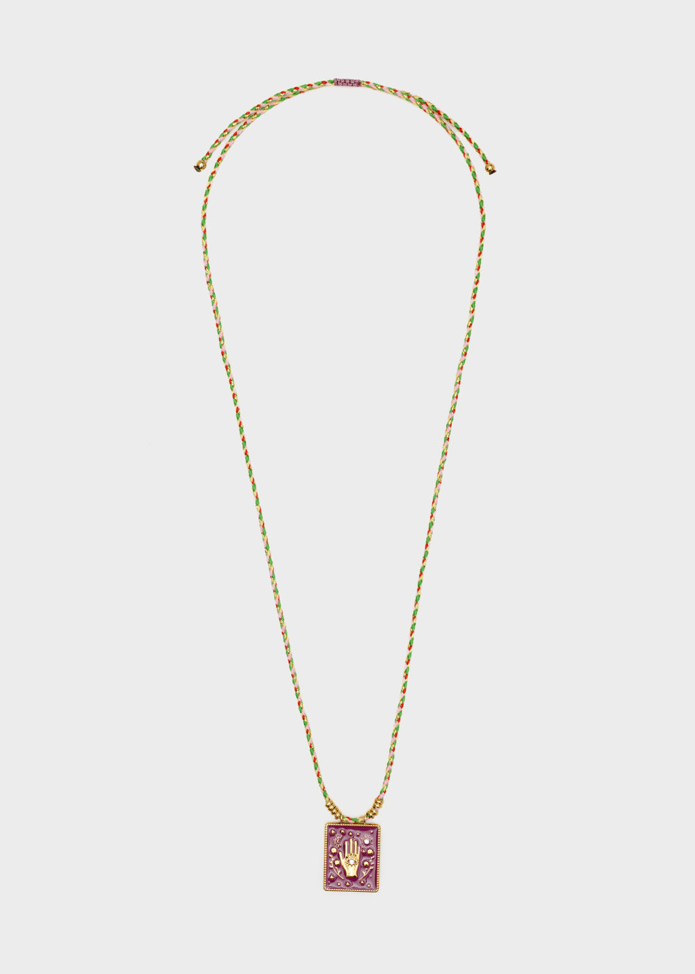 Nalí HAND NECKLACE W/ CORD + PENDANT + COLORS Hotsell
