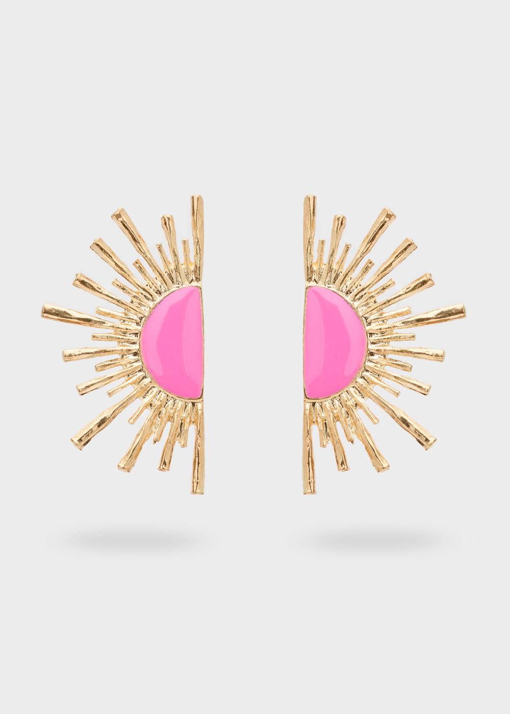 Nalí SUN ENAMEL EARRINGS + COLORS Vendita Calda