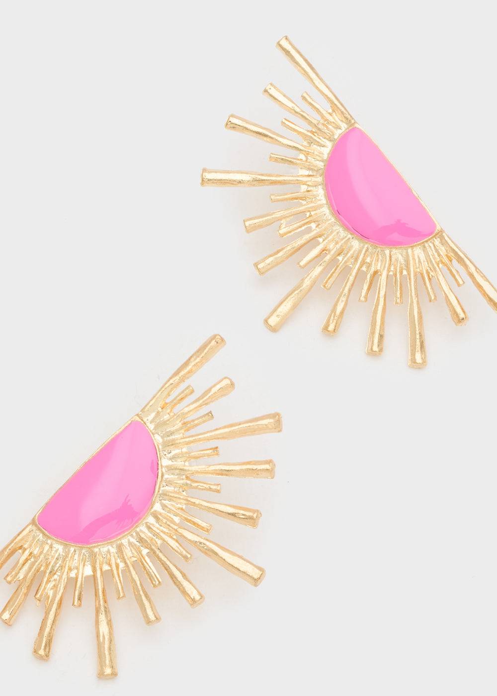 Nalí SUN ENAMEL EARRINGS + COLORS Vendita Calda