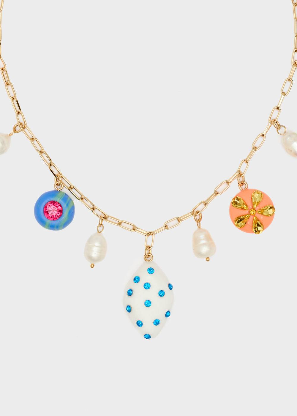 Nalí NECKLACE W/ MULTICOLOR RESIN ELEMENTS Saldi Di Fabbrica