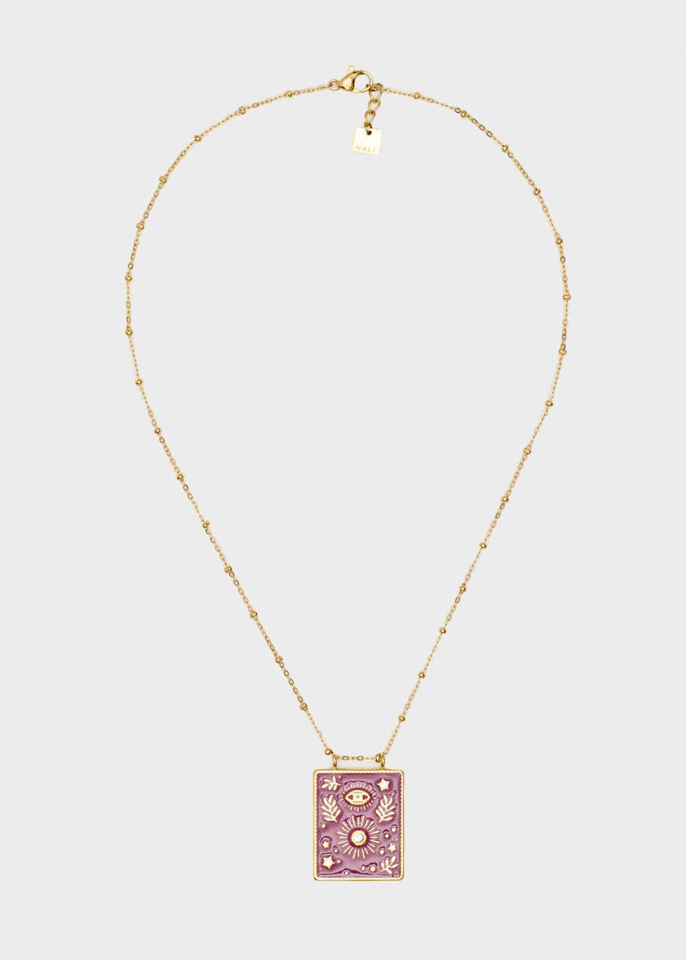 Nalí S.STEEL SOLE SMALL NECKLACE GOLD + COLORS In Saldo