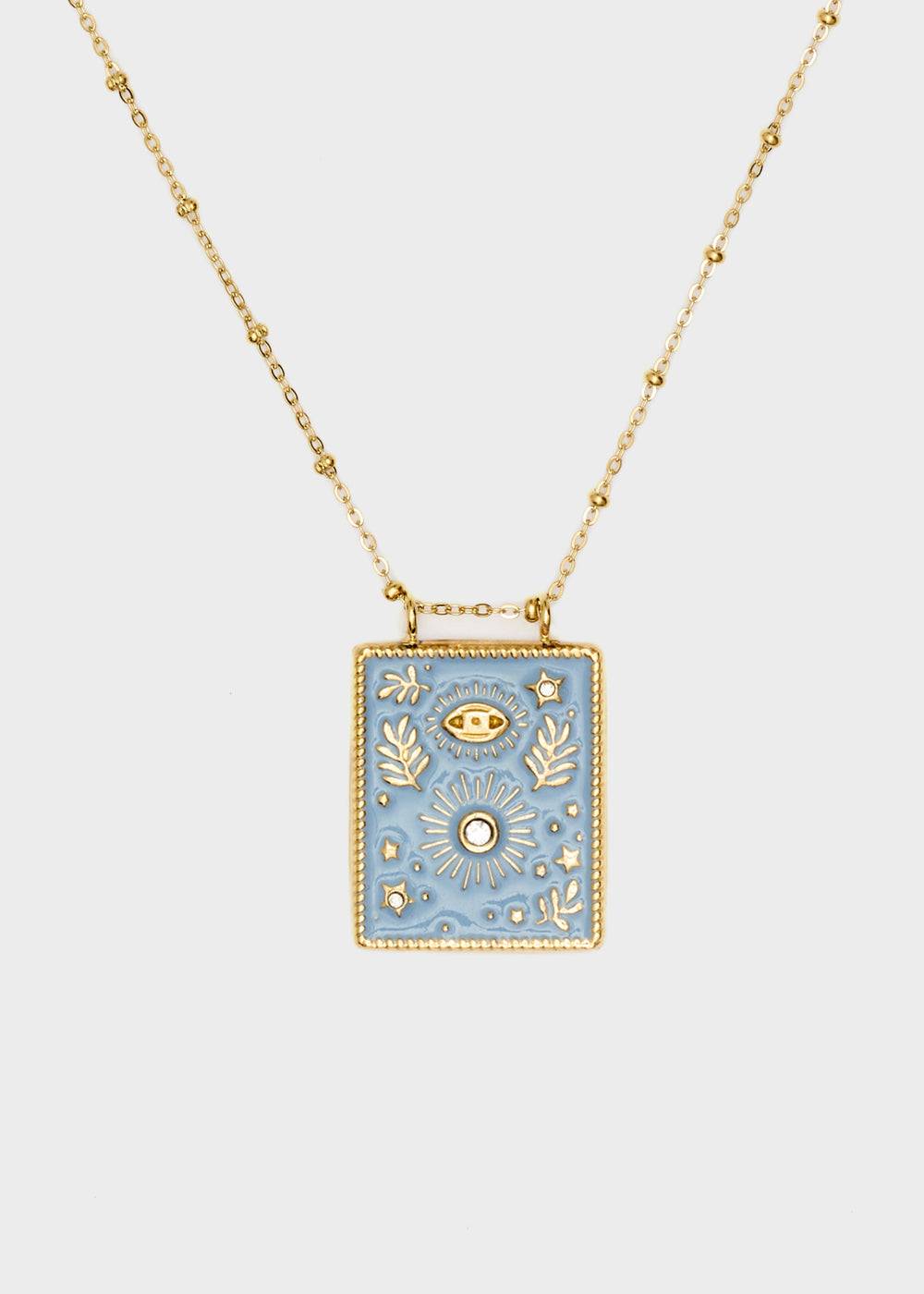Nalí S.STEEL SOLE SMALL NECKLACE GOLD + COLORS In Saldo