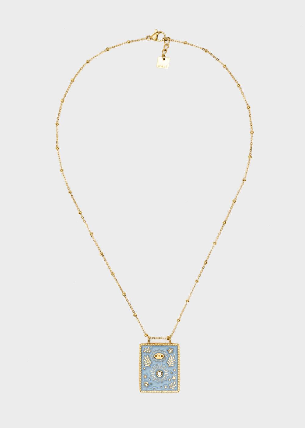 Nalí S.STEEL SOLE SMALL NECKLACE GOLD + COLORS In Saldo