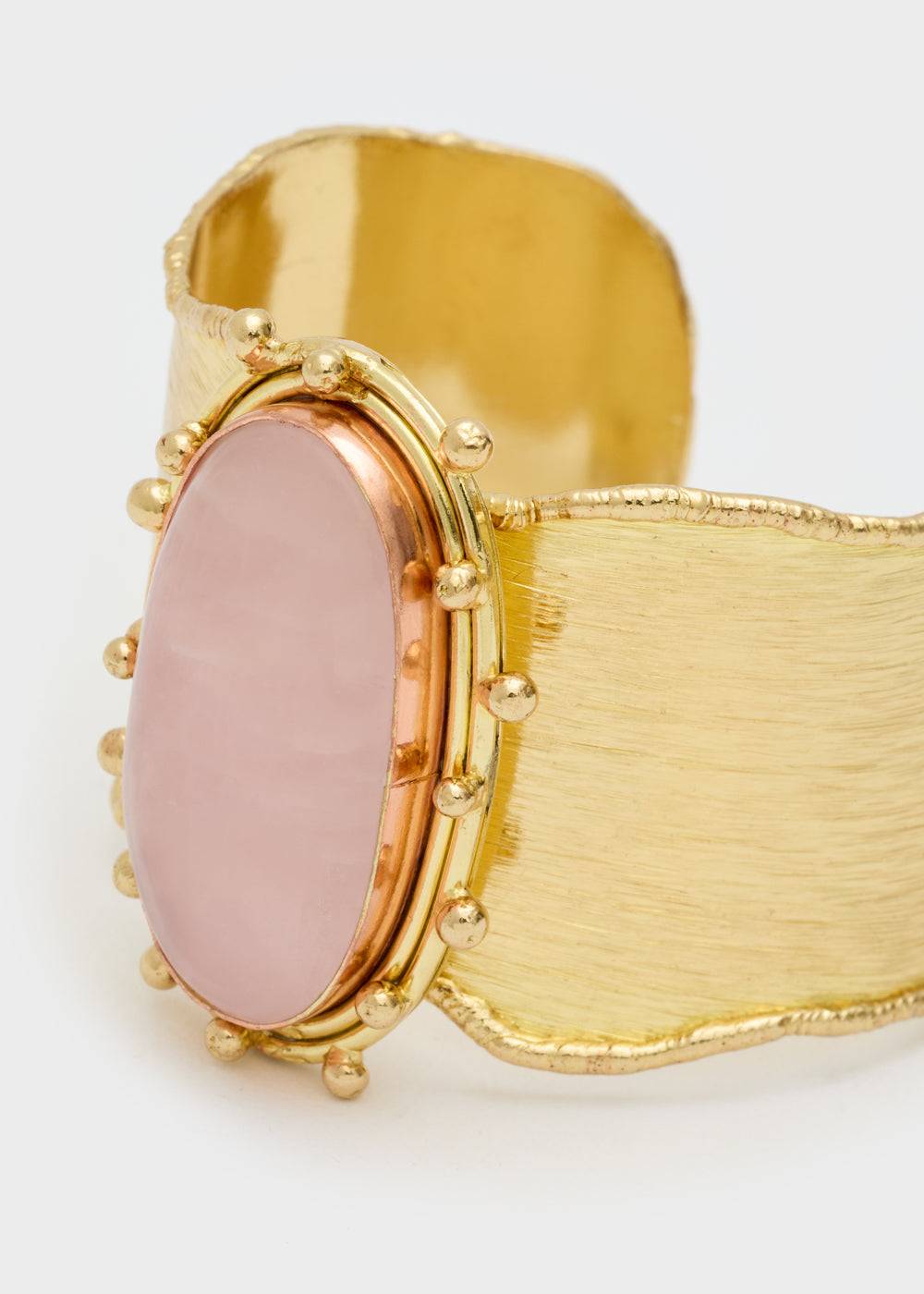 Nalí BANGLE BRACELET W NATURAL STONE + COLORS Moda