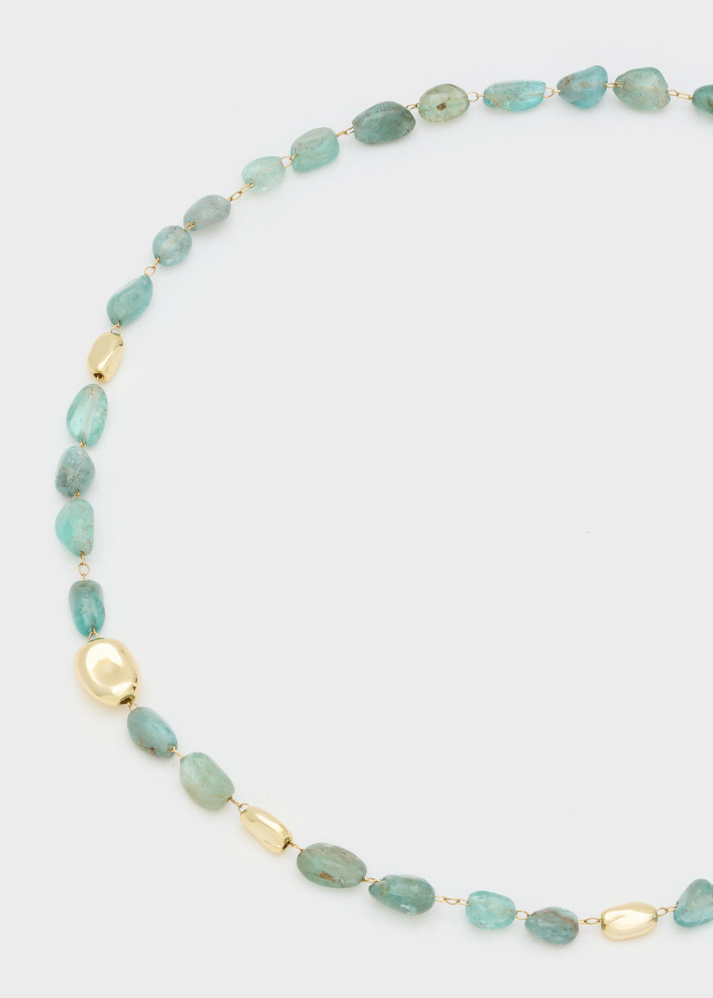 Nalí NECKLACE W/ MIXED GOLD+GREEN STONES 2025
