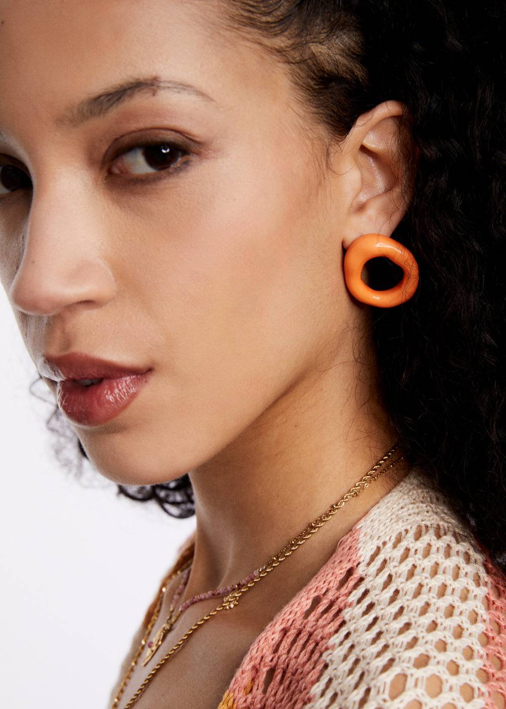 Nalí HAPPY RESIN ROUND EARRINGS + COLORS Nuovo