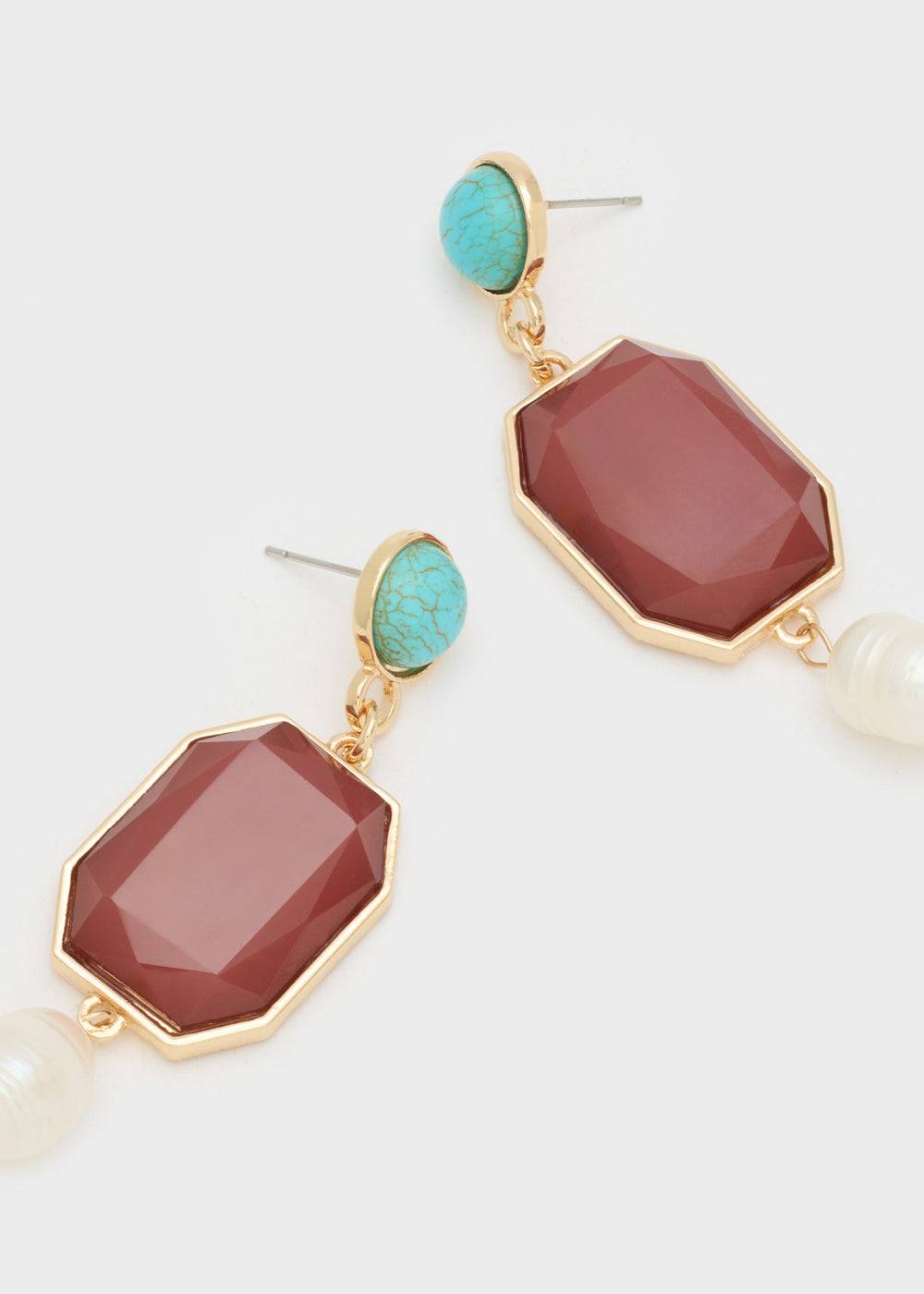 Nalí BRINA EARRINGS WITH PENDANT + COLORS Vendita