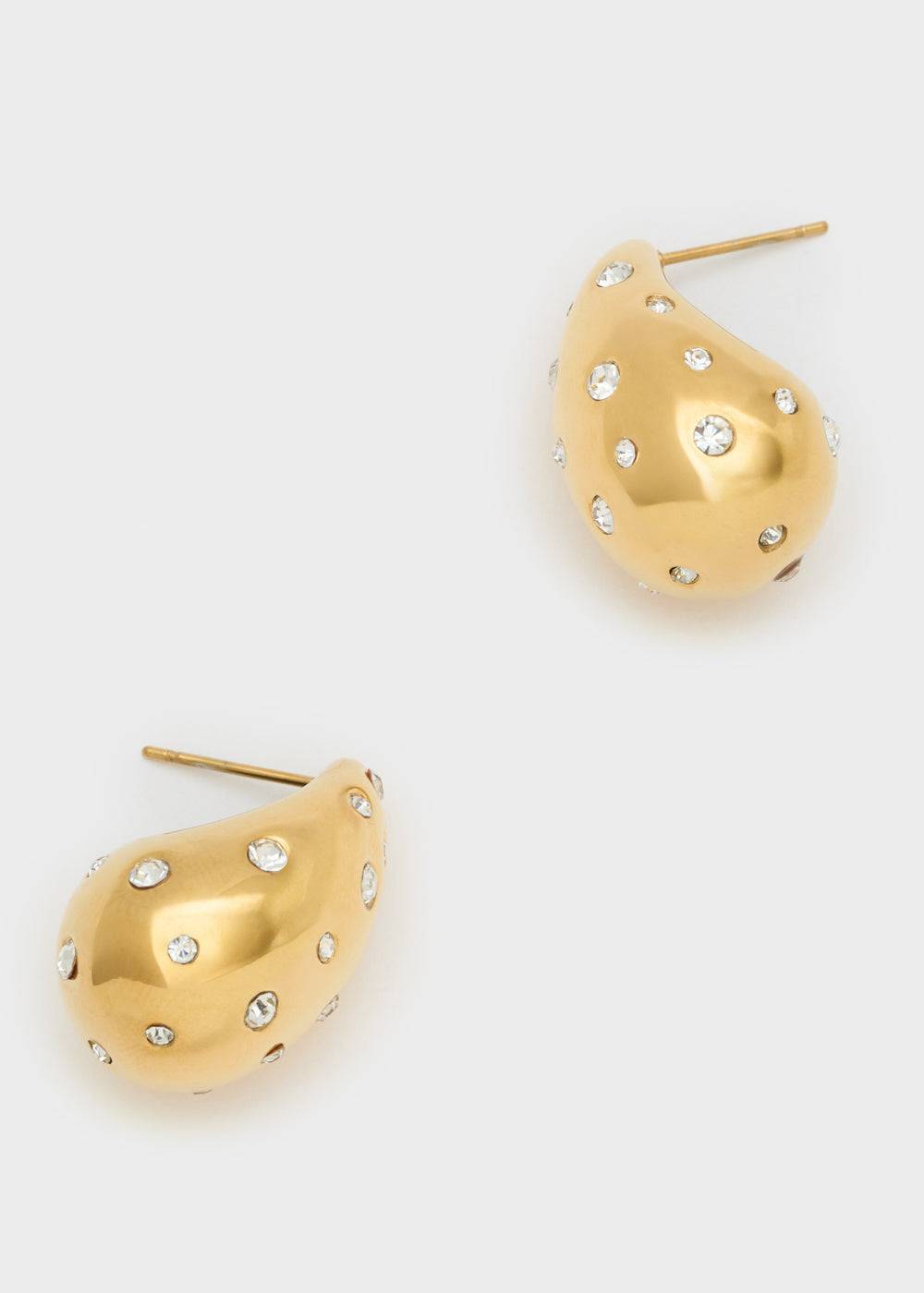 Nalí LEXY EARRINGS W/ CLEAR STONES 14KT G.P. + COLORS Acquista Ora