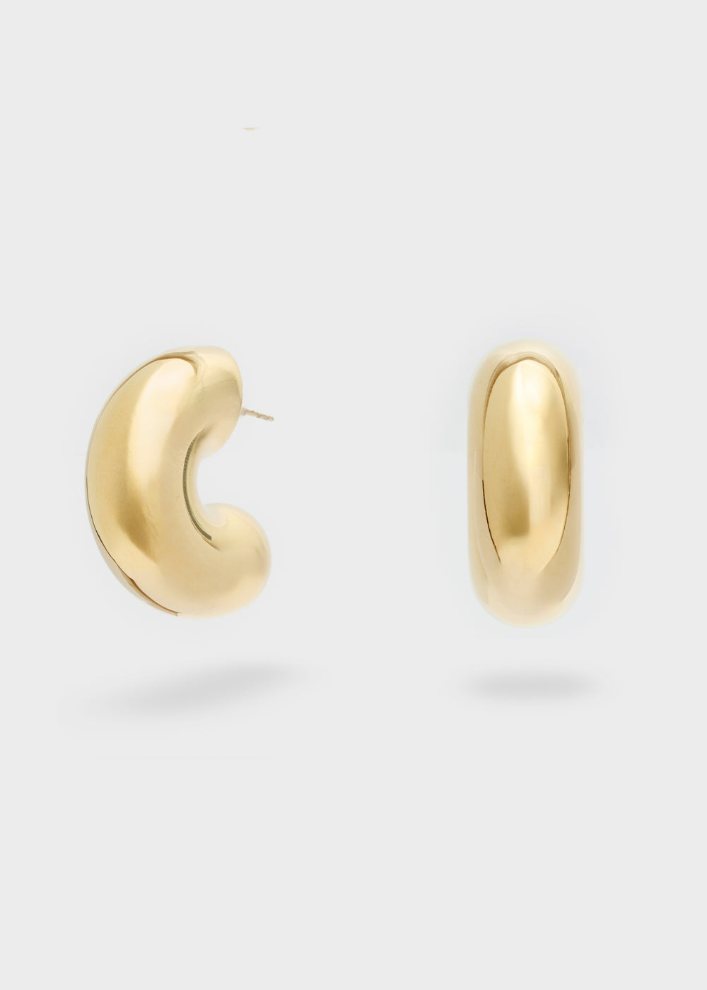 Nalí BIBI CHUNKY EARRINGS S.STEEL 14K G. PLAT. + COLORS Affare Del Giorno
