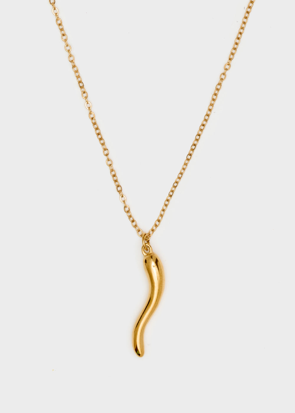 Nalí NECKLACE W/ HORN PENDANT 14KT G.P Economico