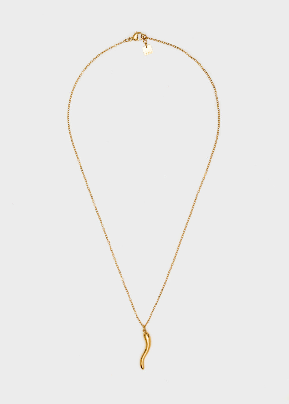 Nalí NECKLACE W/ HORN PENDANT 14KT G.P Economico
