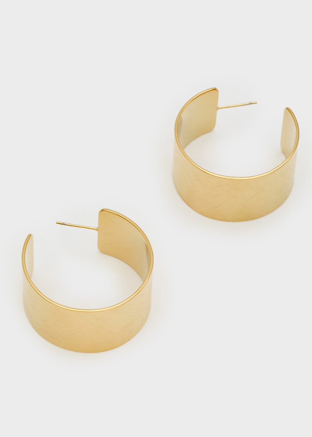 Nalí LARGE HOOP EARRINGS 14KT GOLD PLATED Outlet