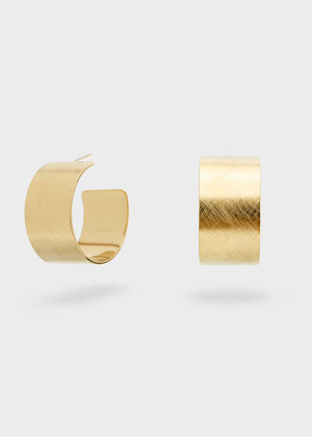 Nalí LARGE HOOP EARRINGS 14KT GOLD PLATED Outlet