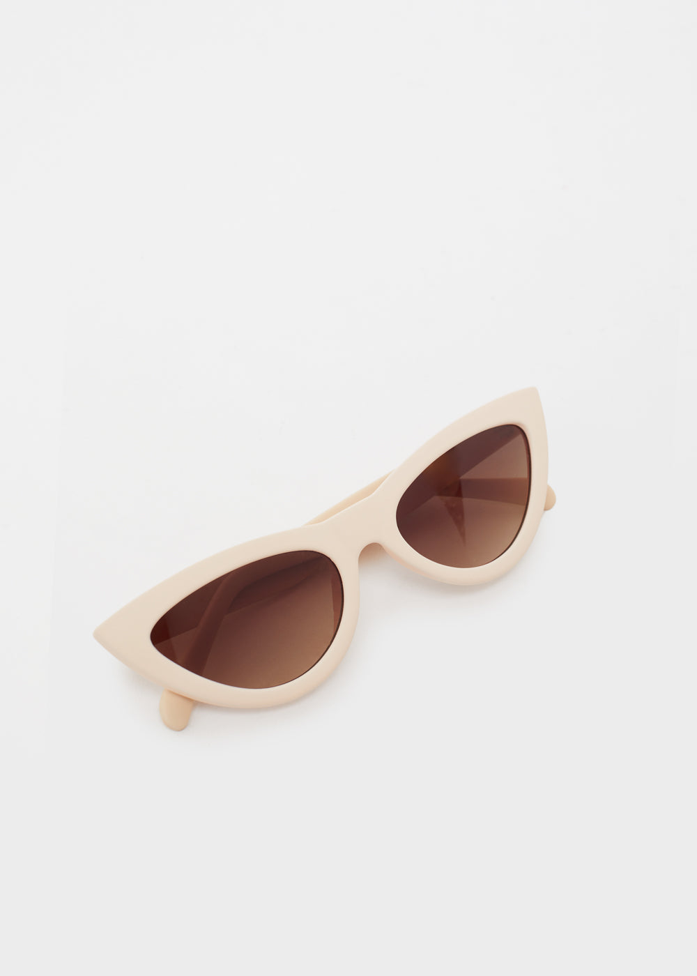 Nalí LORI CAT-EYE SUNGLASSES IN BEIGE Moda