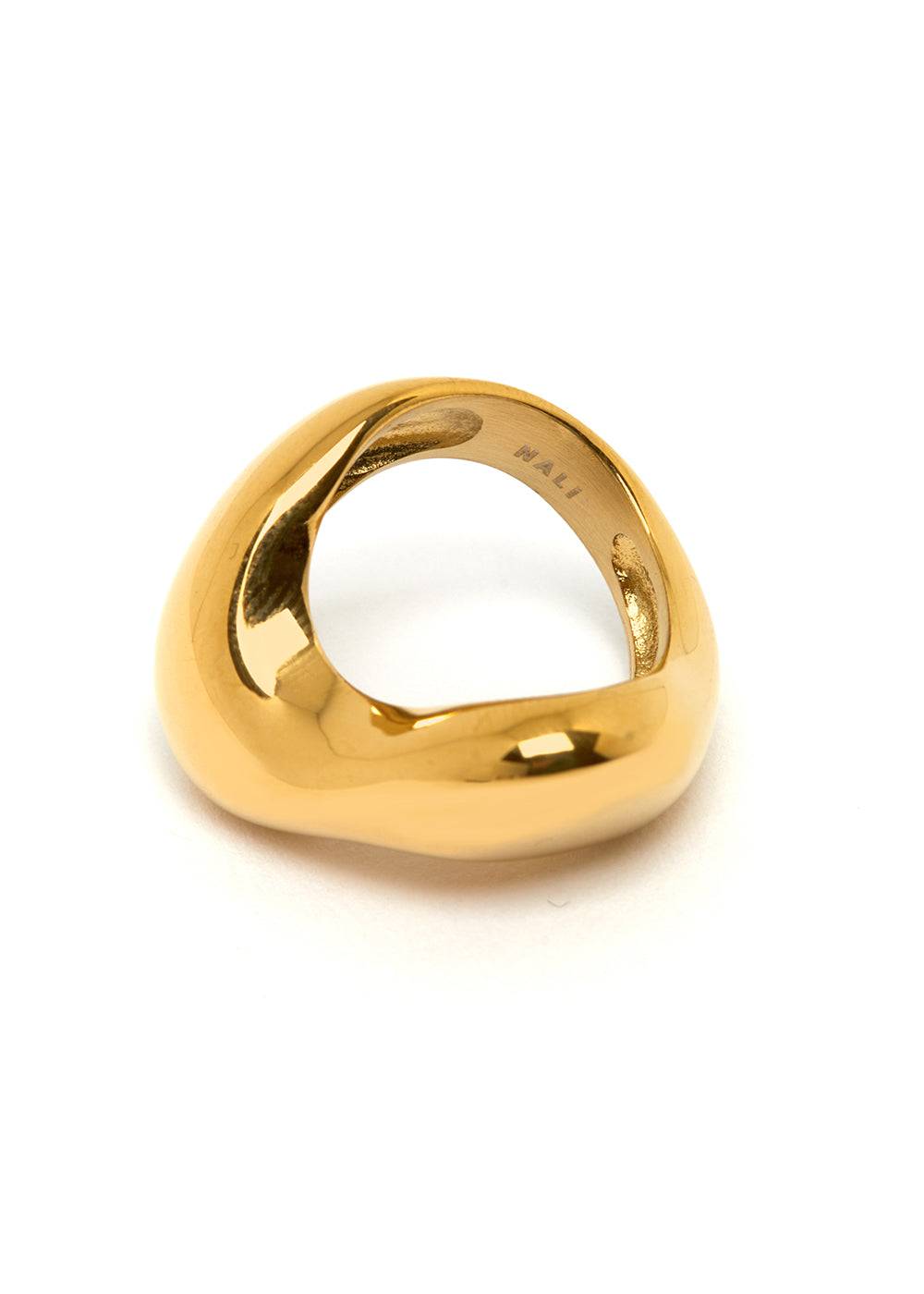 Nalí LORIS RING IRREGULAR-SHAPED IN GOLD STAINLESS STEEL 2025
