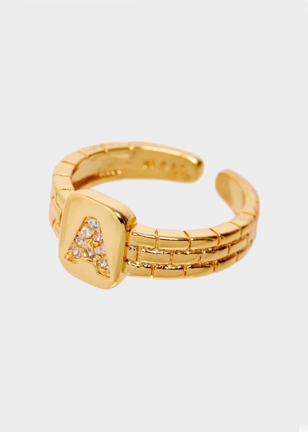 Nalí THIN RING WITH A LETTER IN ZIRCONS Promozione