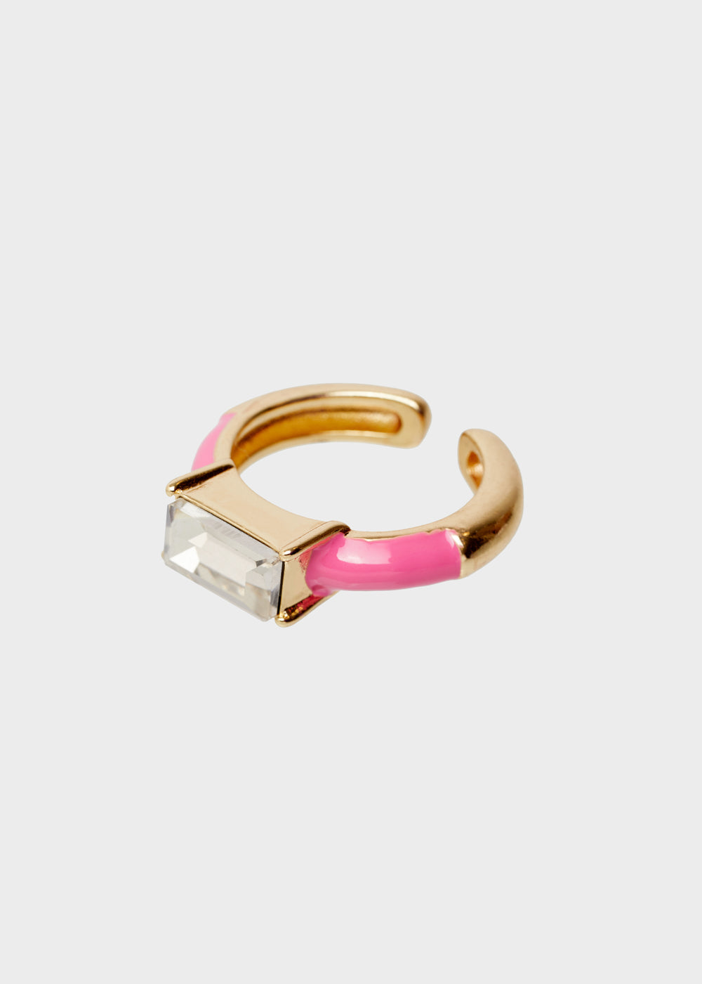 Nalí GLORIA ADJUSTABLE PINK RING W/ STONE Novità